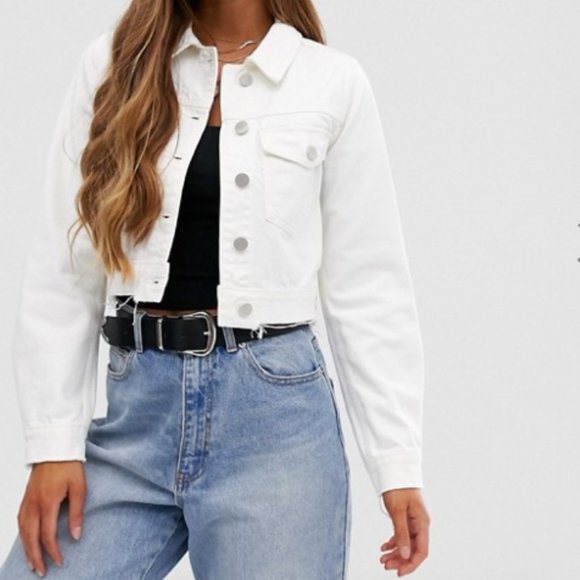 asos white jacket
